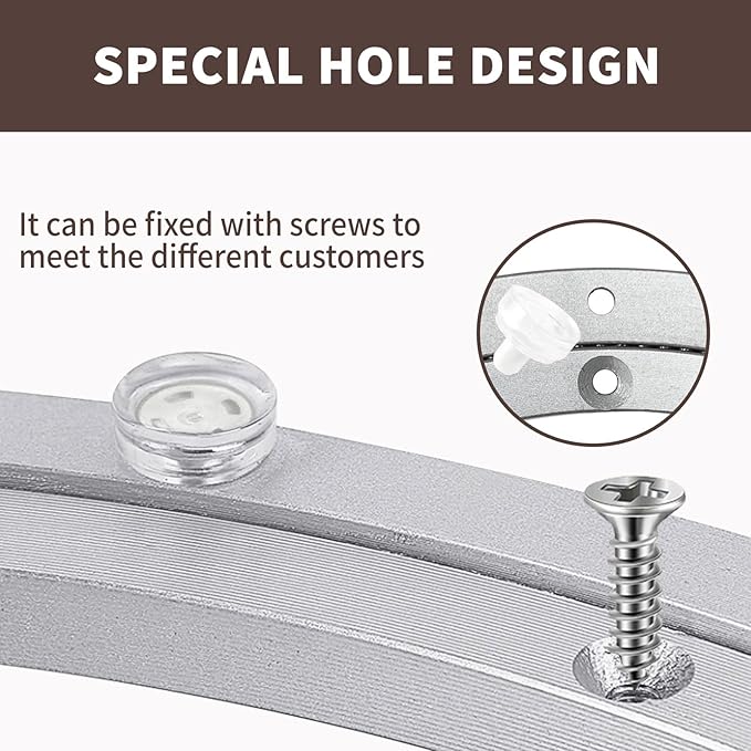 Lazy Susan Silent Non-Slip Turntable Aluminium Turntable Bearing 14 inch for Round Dining Table TV Rotating Table