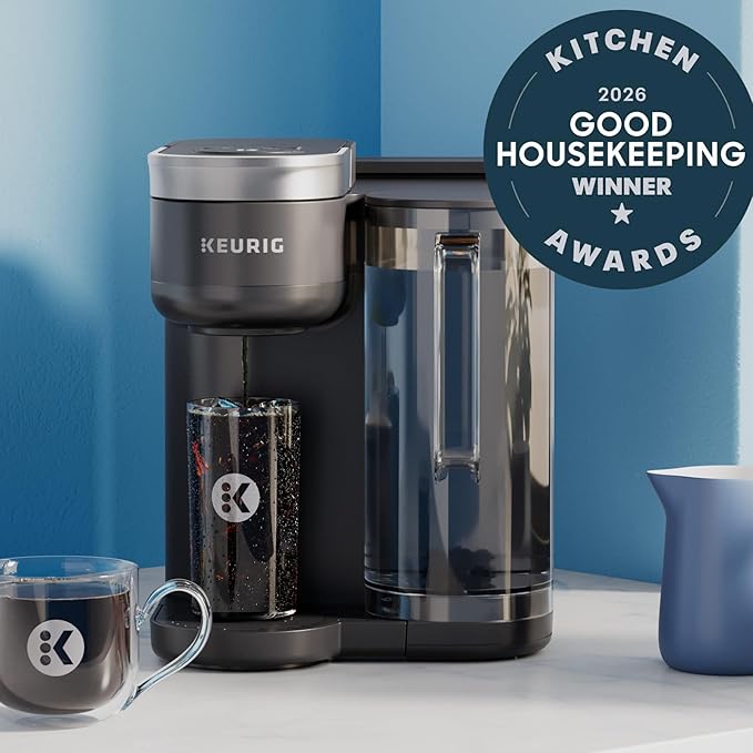 Keurig K-Brew+Chill Iced or Hot Single-Serve K-Cup Coffee Maker with MultiStream and QuickChill Technology, 70oz. Removable Reservoir