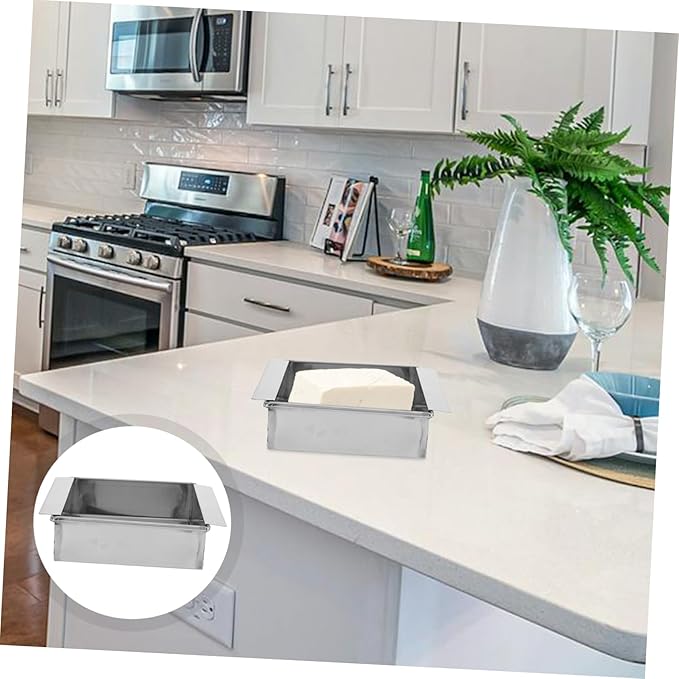 PRETYZOOM Stainless Steel Tofu Press Machine Dishwasher Safe Tofu Molds Metal for Kitchens