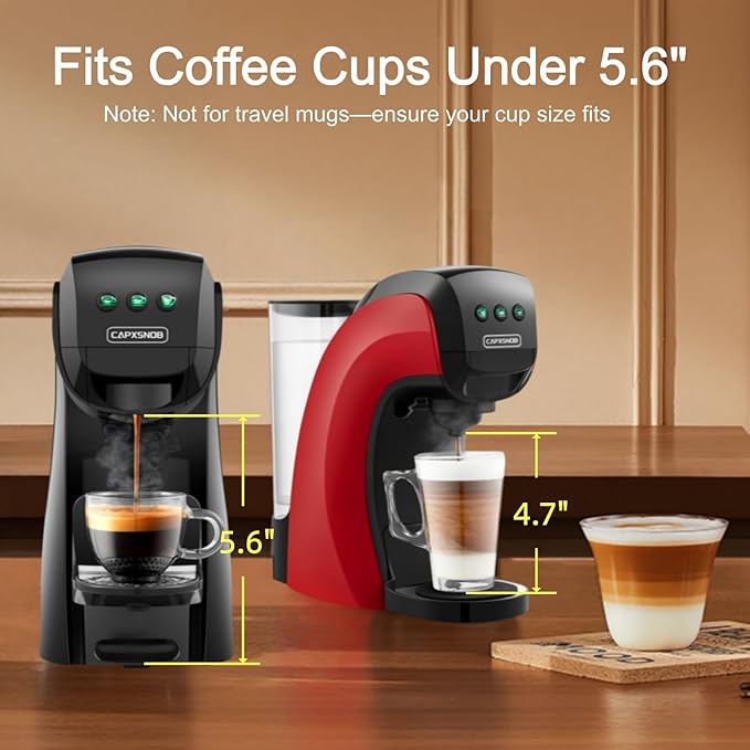 Warriors1 Mini Coffee Maker for Keurig K Cup, Espresso Machine for Nespresso Original, Dolce Gusto Pods, Ground Coffee, 20 Bar Coffee Machine fits kitchens, apartments, dorms, RVs, 28 oz Reservoir