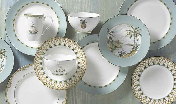 Lenox 6226609 British Colonial Bamboo Dinner Plate