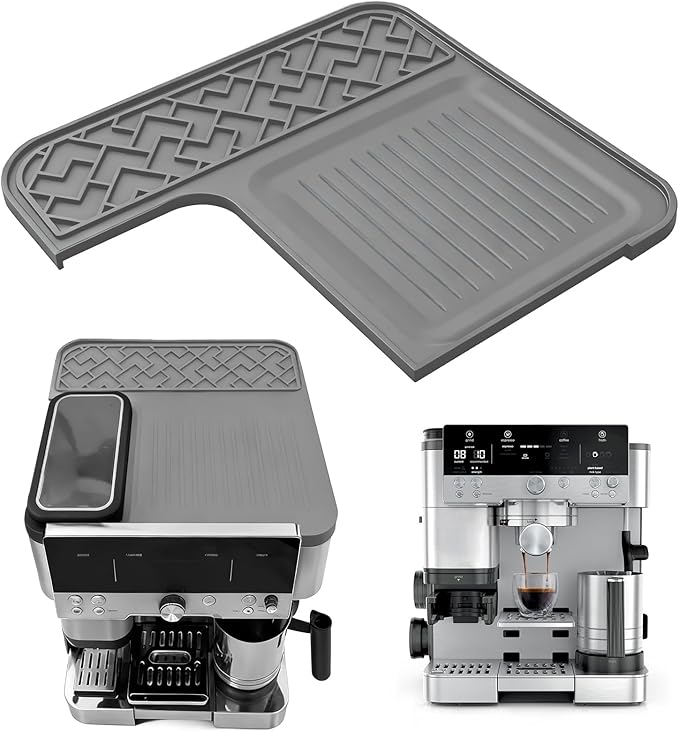 Top Mat for Ninja Luxe Cafe Espresso Machine ES601, Waterproof Anti-Slip Easy to clean Ninja Luxe Cafe Accessories (Grey)