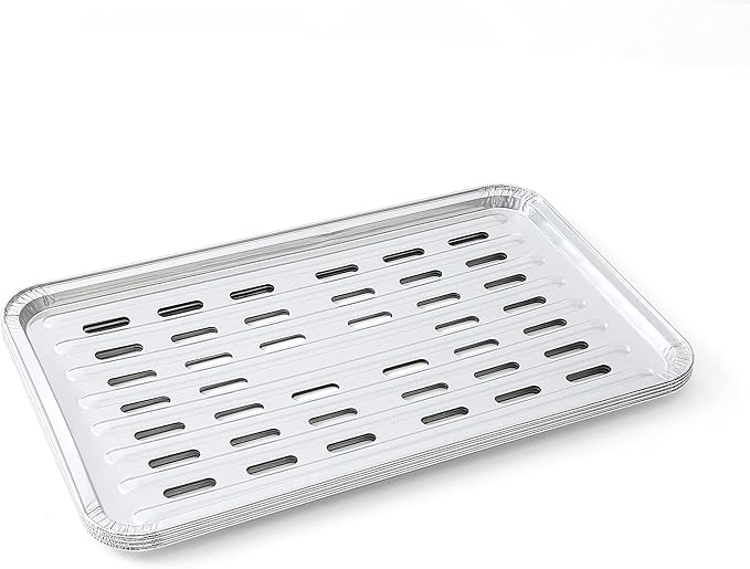 Kingsford Heavy Duty Aluminum Grilling Foil Liners, Disposable Grill Grate Covers for Grilling, Cooking, and Steaming, Helps Keep Grill Grates Clean, 14.75 x 9 in, 4 Count
