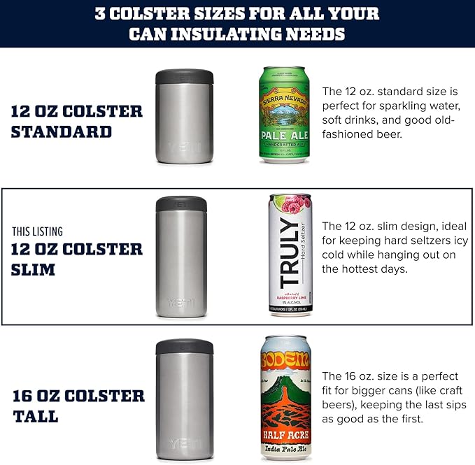 YETI Rambler 12 oz. Colster Slim Can Insulator for the Slim Hard Seltzer Cans, Tropical Pink (NO CAN INSERT)
