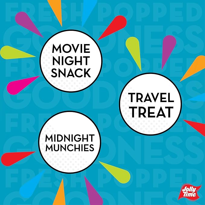 Jolly Time Simply Popped - Lightly Salted Microwave Popcorn, 3oz Sharing Bag, 3 Bags Per Carton (Simply Popped Butter, 3 Ounce (Carton of 3))