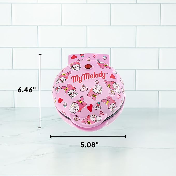 Uncanny Brands Hello Kitty My Melody Mini Waffle Maker - Cook With Your Favorite Bunny Character