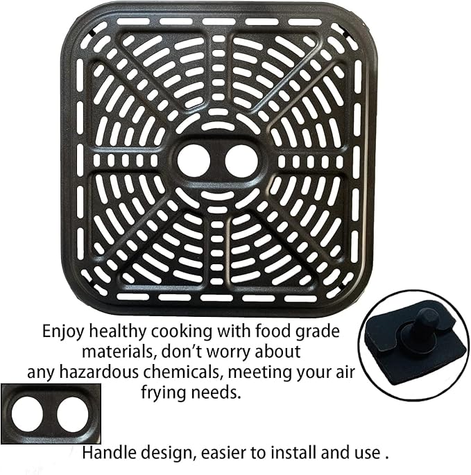 6.8QT Air Fryer Rack for COSORI Pro III Dual Blaze Air Fryers, Upgraded Air Fryer Tray Grill Crisper Plate Pan Insert Grate Grid Shelf for 6.8QT COSORI Air Fryer, Nonstick, Dishwasher Safe