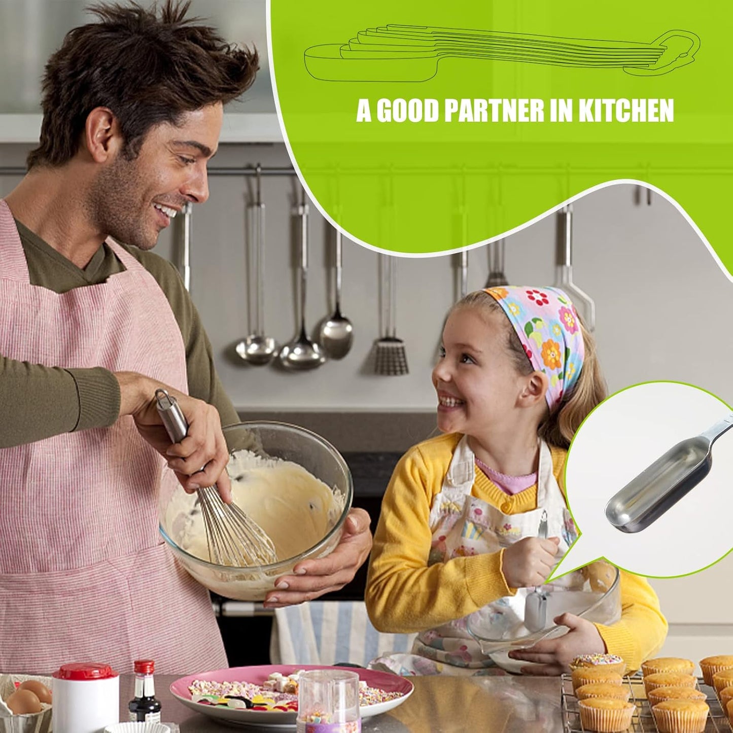 2PCS 1Tablespoon (1tbsp, 3tsp, 15ml, 1/2oz) Single Measuring Spoon, Individual Stainless Steel Long Handle Measure Teaspoon Only