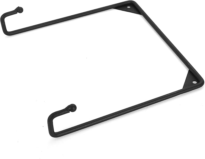 Milltown Merchants Metal Display Stand - Wall Mounted Decorative Plate Holder - Versatile Plate Hanger Stand - Black Metal Plate Stand (1 Pack, Medium)