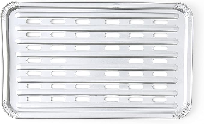 Kingsford Heavy Duty Aluminum Grilling Foil Liners, Disposable Grill Grate Covers for Grilling, Cooking, and Steaming, Helps Keep Grill Grates Clean, 14.75 x 9 in, 4 Count