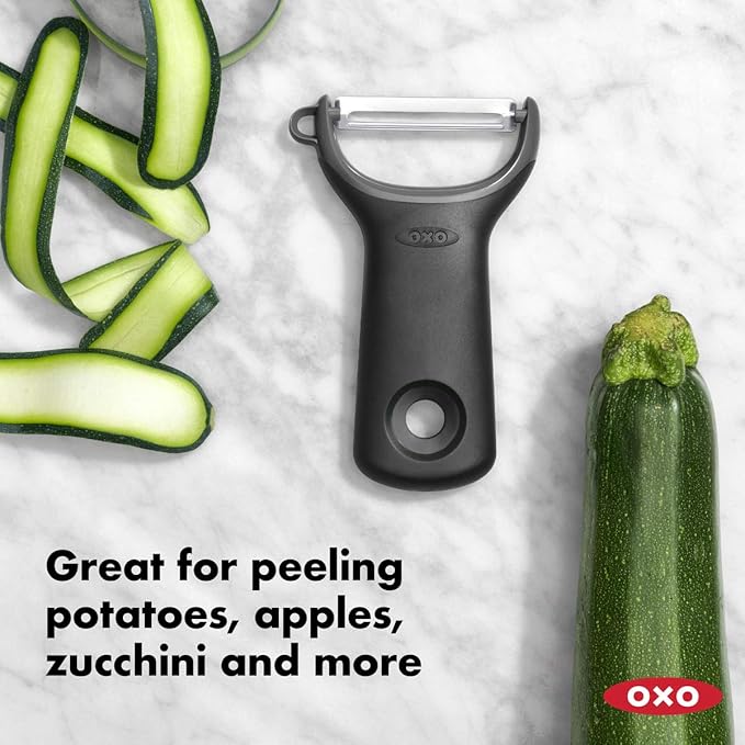 OXO Good Grips Swivel Vegetable Peeler and OXO Good Grips Prep Y-Peeler, Silicone