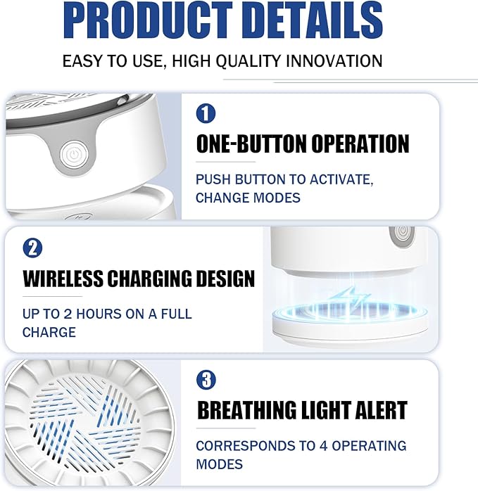 Fruit and Vegetable Washing Machine, Upgrade Titanium Electrolysis Purification Fruit Cleaner Device Waterproof Fruit and Vegetable Purifier Clean Fresh Produce in Water (White)