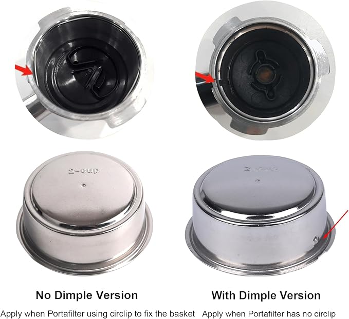 CAPFEI 51mm Pressurized Filter Basket Compatible with Gevi/CASABREWS/CAPRESSO - Dual Wall Filter Basket - 2 Cups Capacity