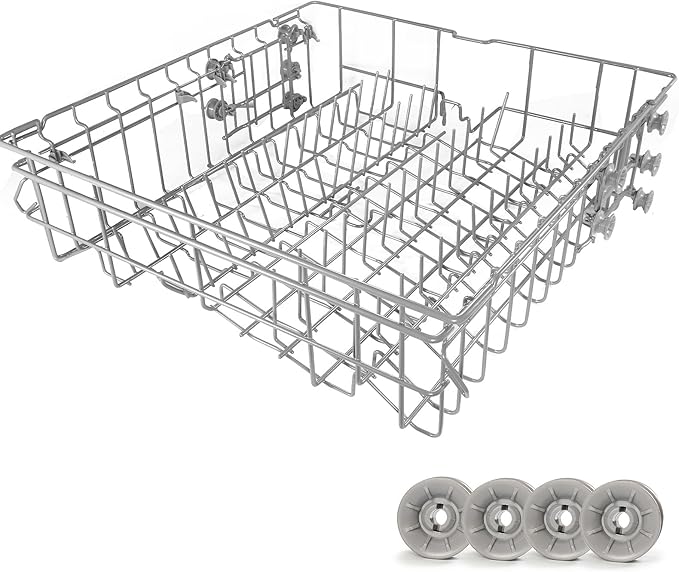 【𝟮𝟬𝟮𝟲 𝙐𝙥𝙜𝙧𝙖𝙙𝙚𝙙】Dishwasher DD82-01385B A/S Assembly-Middle Dishrack (20.5''W*20''D), Center Dishrack (With Dishrack Rollers) - Fit for Samsung Dishwasher Parts DW80R2031/DW80M2020US Series