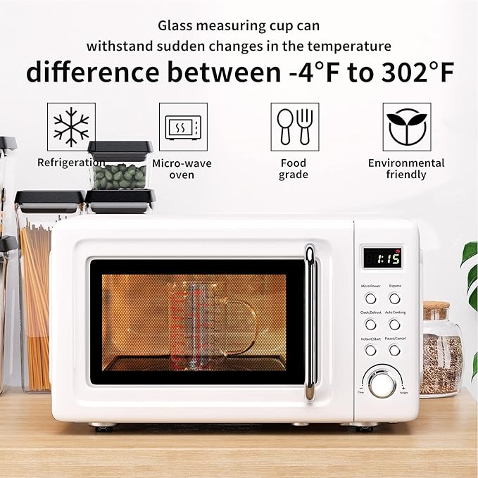 77L Glass Measuring Cup, [Double-Sided Measuring Scale, Insulated handle, V-Shaped Spout], High Borosilicate Glass Measuring Cup for Kitchen or Restaurant, Easy To Read, 500 ML (0.5 Liter, 2 Cup)