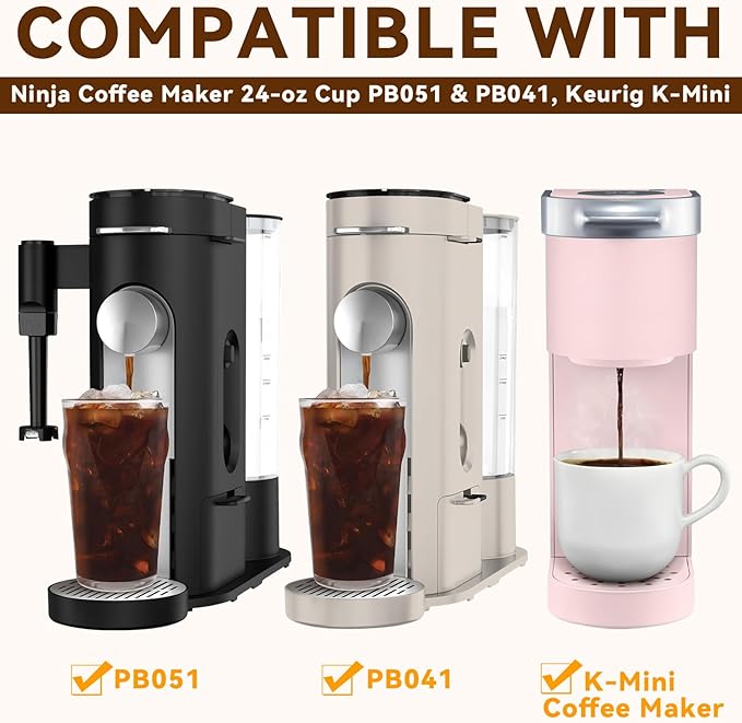 Appliance Slider Compatible with Ninja Coffee Machine, Transparent Acrylic Tray for Ninja Coffee Maker PB041/051 Keurig K-Mini