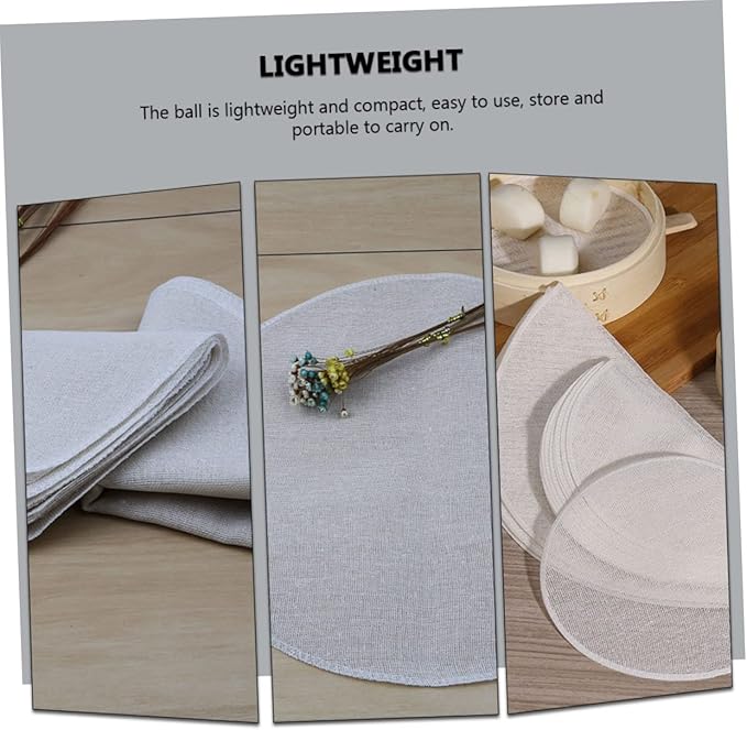 20pcs Cotton Steamer Mats Non-stick Household Dumpling Liners for Kitchen for Steaming Buns Cakes and More and Reusable