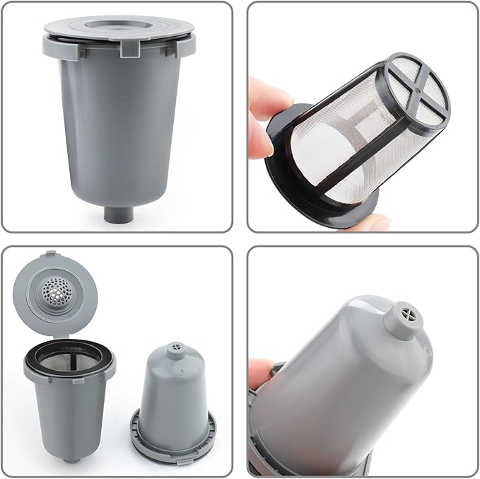 Reusable Filter Cup for Cuisinart, Gray (1 Pack)