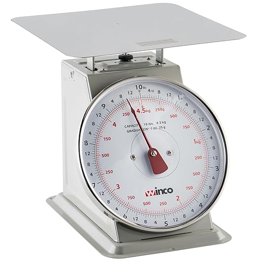 Winco Analog Receiving Scale with Dial, 8"