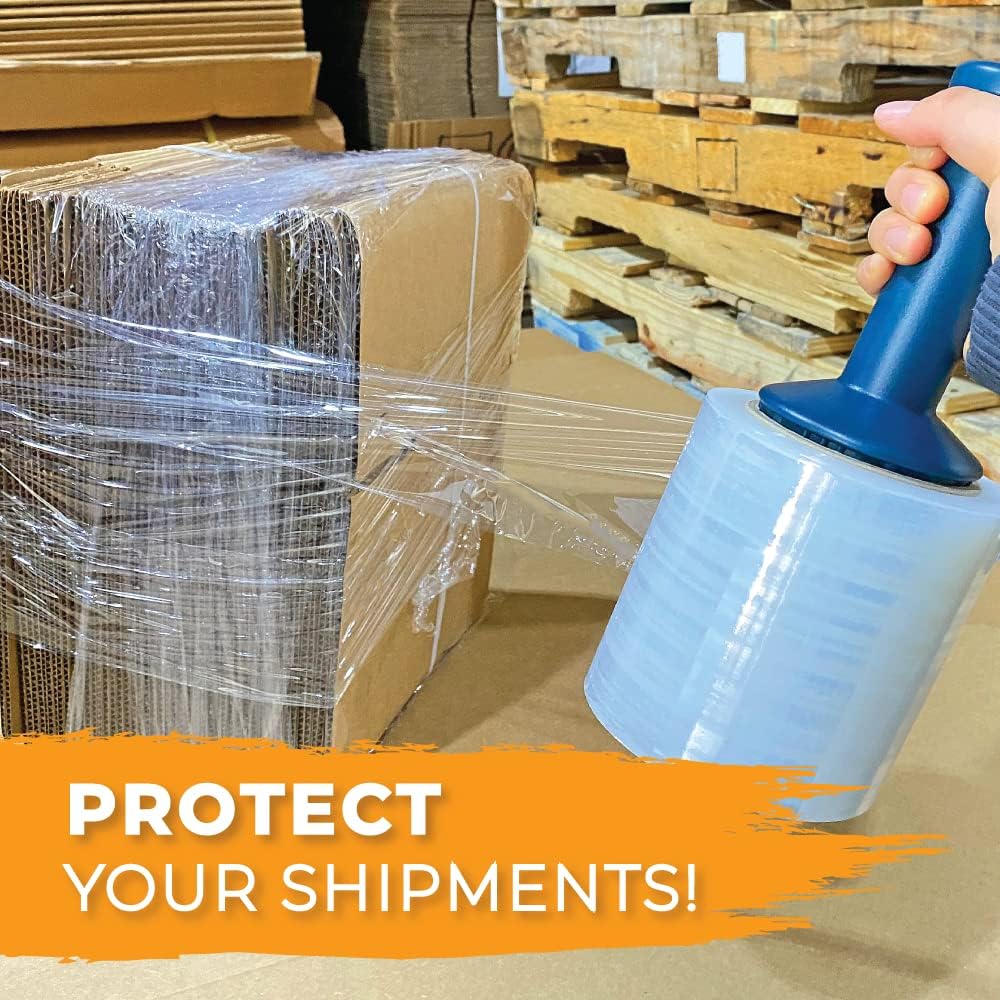 WOD SFD5 Industrial Mini Hand Stretch Wrap Film Plastic Dispenser - Used for Storage Moving, Pallet Wrap, Packaging, Wrapping: Fits 3 in Core (Pack of 1)