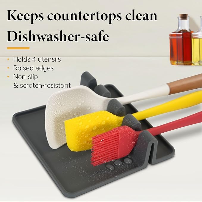 Removable Pot Handle, Universal Pan Handle, Replacement for Pots and Pans, Fits All Cookware, Includes Spoon Rest, Durable & Heat-Resistant, Cream Beige