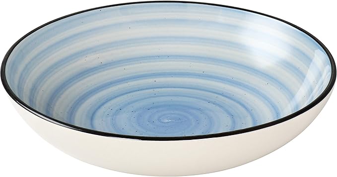 Elama Gia 24 Piece Stoneware Dinnerware Set (Light Blue)