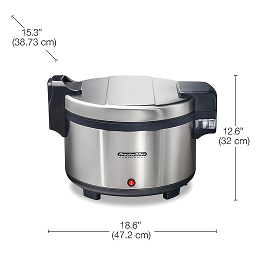 37580 Rice Warmer, Double-Wall Insulated, Maintain Food Safe Temperatures Up to 12 Hours, Conforms to NSF, Compatible with 37560R Rice Cooker