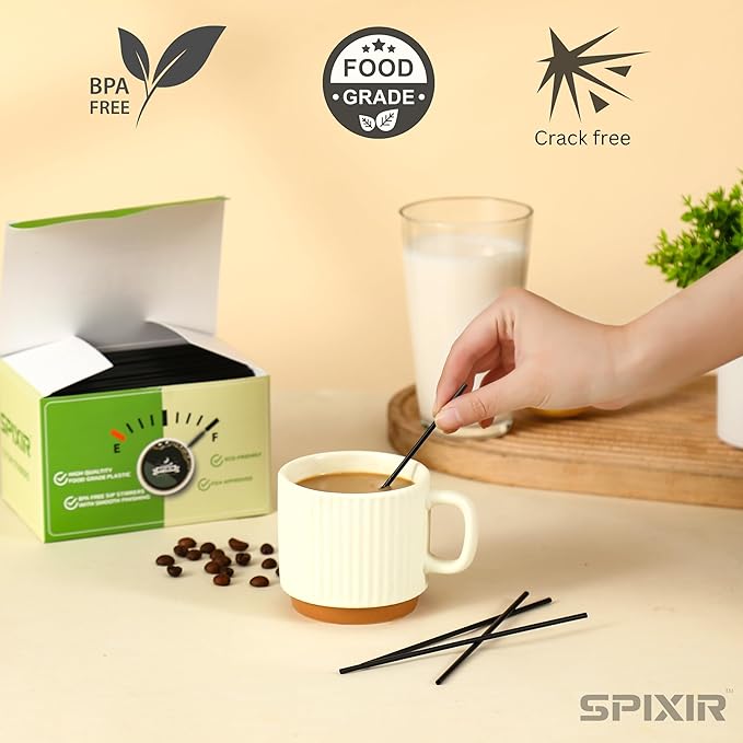 Coffee Stir Sticks, Coffee Stirrers, Stir Sticks, Disposable Stir Sticks for Coffee, Stirring Sticks, Swizzle Sticks for Coffee & Drinks (5.5 Inches - Pack of 250)