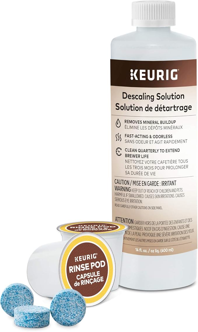 Keurig K-Mini Single Serve Coffee Maker, Black & K-Duo 3 Month Care Brewer Maintenance Kit