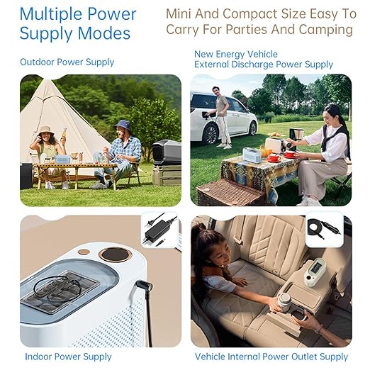 Mini Ice Maker, 10 Cubes Portable Countertop Ice Machine Makes in 15 Mins Quiet 120W Automatic for Home Office Bar Camping Party (US Plug)