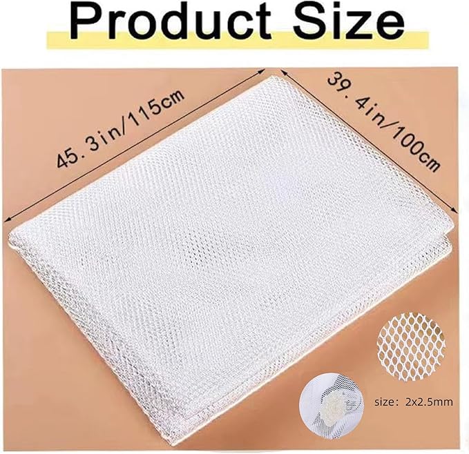 1Pcs Rice Net, 45 x 39 inch Sushi Rice Cooking Net,Non-Stick Rice Cooker Napkin,Reusable Home or Commercial Rice Net,Fine Mesh Steam Cloth