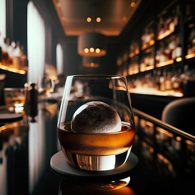 Clear Ice Maker Set – Crystal Clear Ice Ball & Cube Molds for Whiskey and Cocktails | Dilution-Free Directional Freezing Design | Easy Removal