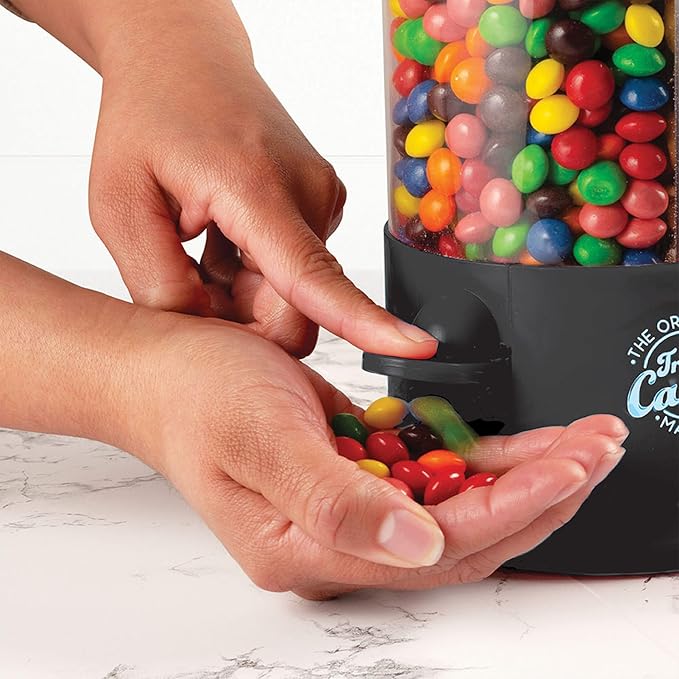 Handy Gourmet Original Triple Candy Machine-Fun Candy & Nut Dispenser-New & Improved (Black), Standard (JB8450BLK)