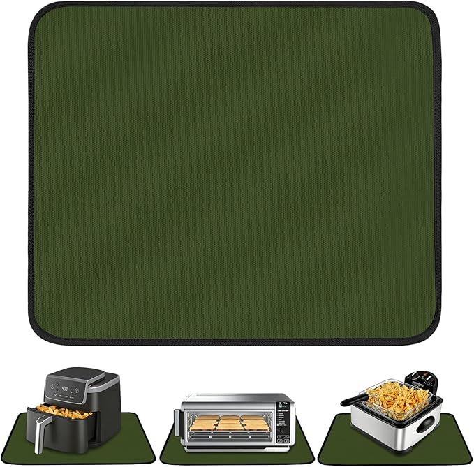 Heat Resistant Mat 12x14in, Hot Pads for Kitchen Counter Heat Protector, Mat for Under Air Fryer and Coffee Machine, Appliance Pad
