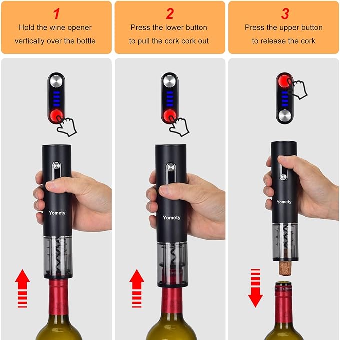 Electric Wine Opener and Electric Wine Aerator Set