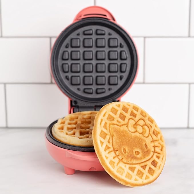 Uncanny Brands Hello Kitty Mini Waffle Maker - Cook With Your Favorite Kitty Character