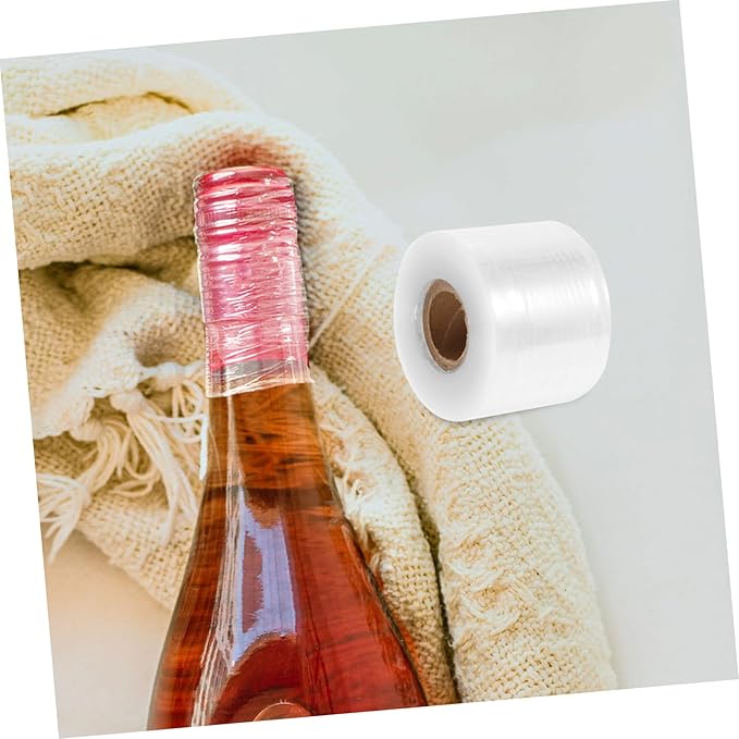 GALPADA 2rolls Sealing Film for Wine Bottles Food-grade Cuttable Wine Sealer Wide Seal Film for Home Bars and Parties Preserve Flavor and Easy Application