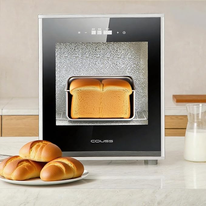 40L Bread Proofer, Kitchen Dough Yogurt Bread Proofing Box with Adjustable Temperature, Removable Electric Dough Proofer, Timing and Humidity Control for Even Fermentation