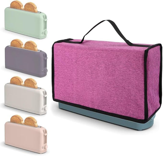 Cover for Bella 2 Slice Slim Toaster,Heat-Resistant Dustproof Waterproof Kitchen Heavy Protection Appliances Case Covers with Handle,for Bella 2 Slice Slim Toaster,Women/Mother's Day Gift (Purple)