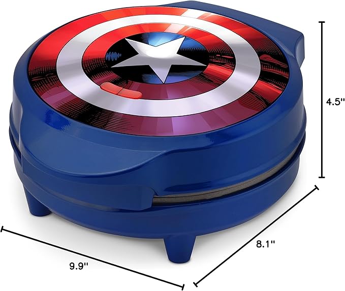 Marvel MVA-278 Captain America Waffle Maker, Blue (Pack of 3)