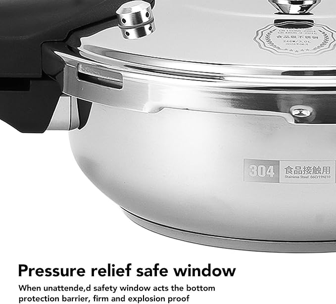 Electric Pressure Cooker,Stainless Steel Pressure Cooker,Multi Functional Cooker for Cooking Rice,Noodles,Stewing Soups,Steaming,Boiling Porridge (22CM)