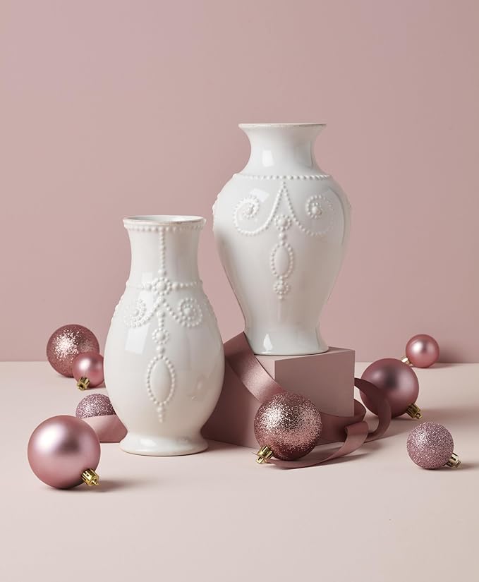 Lenox 858819 French Perle White 8" Fluted Vase