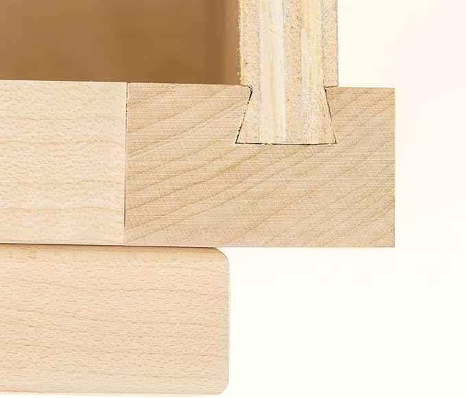 Quicklock RTA (Ready-to-Assemble) 42" Tall Wall Kitchen Cabinets - Shaker Style | 100% Hardwood | Made in America | Soft Close Hardware (Raw Maple, 12" D x 9" W x 42" H)