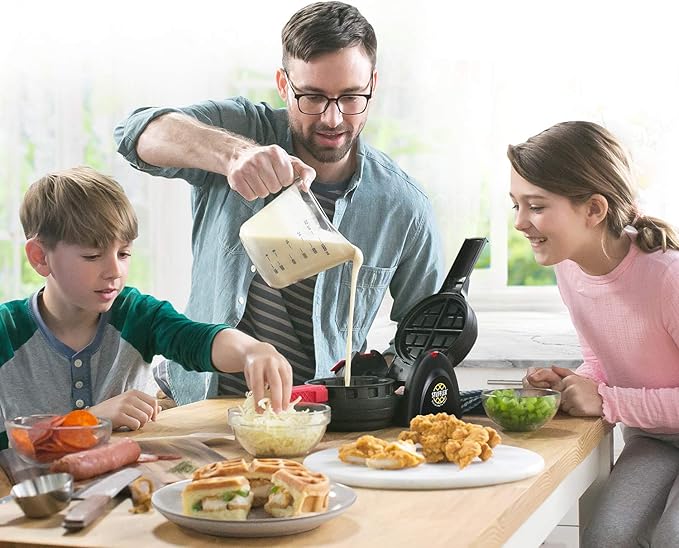 Presto 03512 Stuffler Stuffed Waffle Maker,Belgian,Large,Black,(Pack of 2)