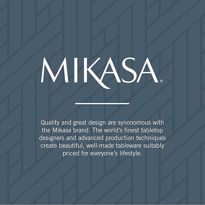 Mikasa, Gold Accent Regent Bead Flatware Service for 12, 65 Piece Set, 18/10 Stainless Steel, Silverware Set with Serving Utensils