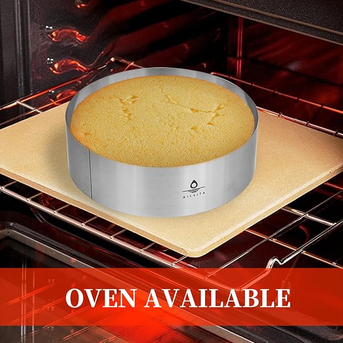 3Pcs Cake Molds for Baking, Stainless Steel Mousse Cake Rings, Mousse Ring Mold Round for Bakeware Tools-4/6/8in (2.36''H)