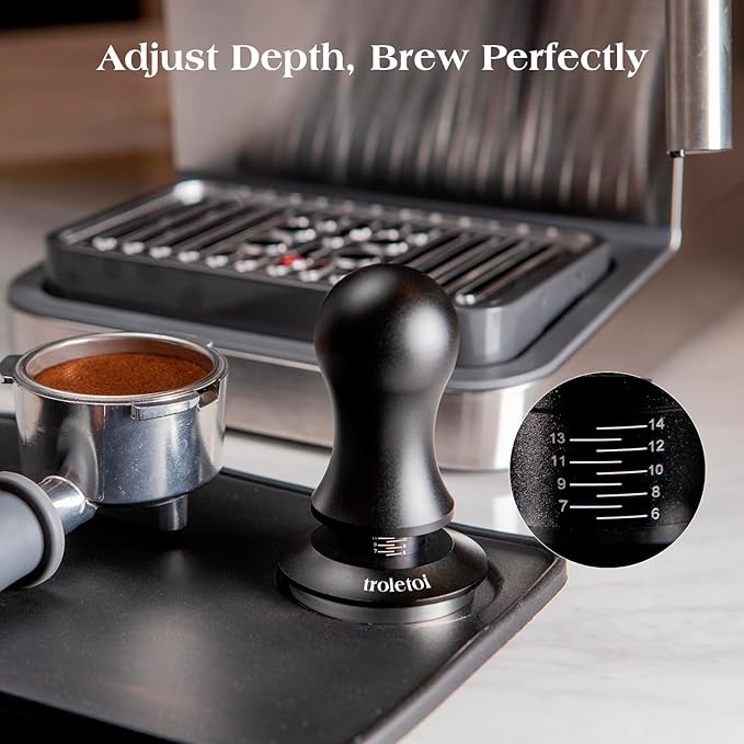 7 PCS 58mm Espresso Accessories Kit: Espresso Tamper, Coffee Distributor, Puck Screen, Dosing Funnel and WDT Tool Espresso Machine Accessories, Professional Espresso Tools