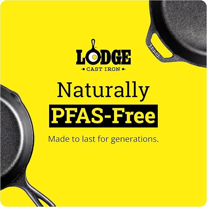 Lodge Seasoned Cast Iron Pizza Pan 15 Inch - Pre-Seasoned, Round Pizza Pan with Dual Assist Handles - Even Heat Distribution- PFAS-Free, Non-Toxic Cookware - Oven Safe