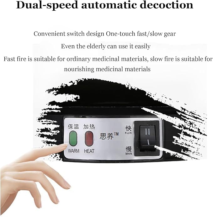 Smart Automatic Chinese Herbal Pot, Herbal Medicine Cooker, Chinese Medicine Cooking Pot, 3 Preset Modes (Decoct/Soup/Tea), with Keep Warm, for TCM Lovers 4L