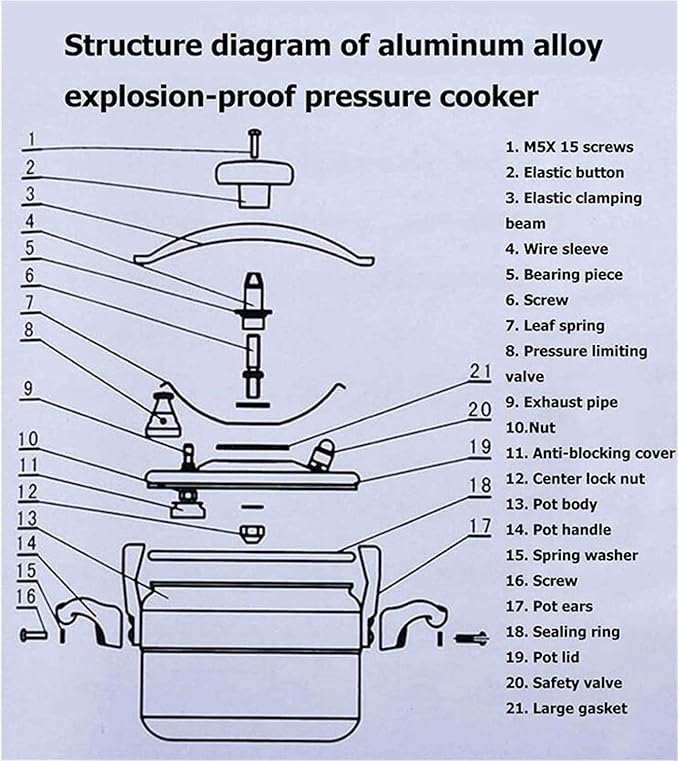 Cooker Large Capacity Explosion-proof Electric Pressure Cooker Family Gas Stove Hot Pot Special Price Hotel Restaurant Kitchen Cooking Pot (Size : 30L)